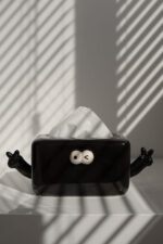 Серветниця EMOJI, чорна з ручками - Зображення 2