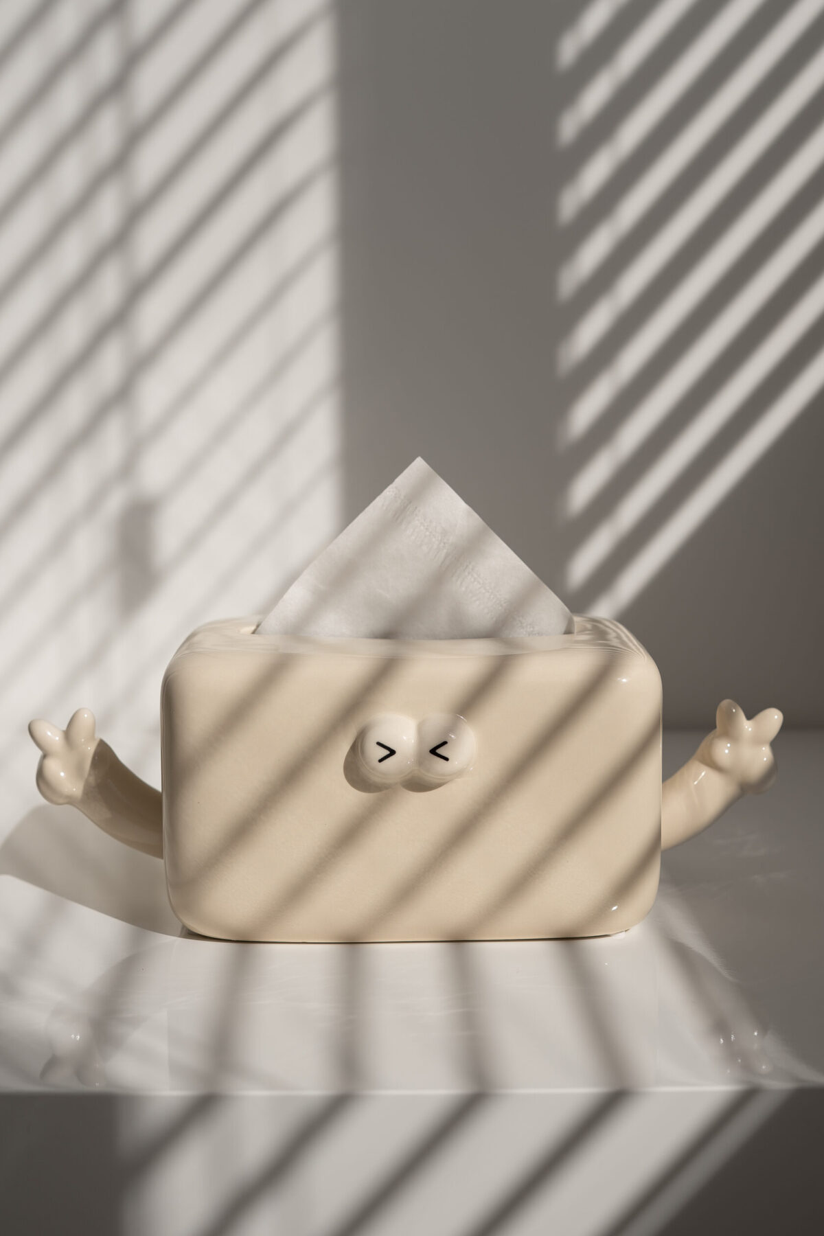 Серветниця EMOJI, молочна з ручками - Зображення 2