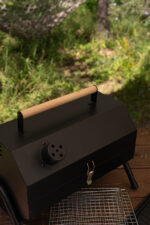 Портативний вугільний гриль, чорний - Зображення 3