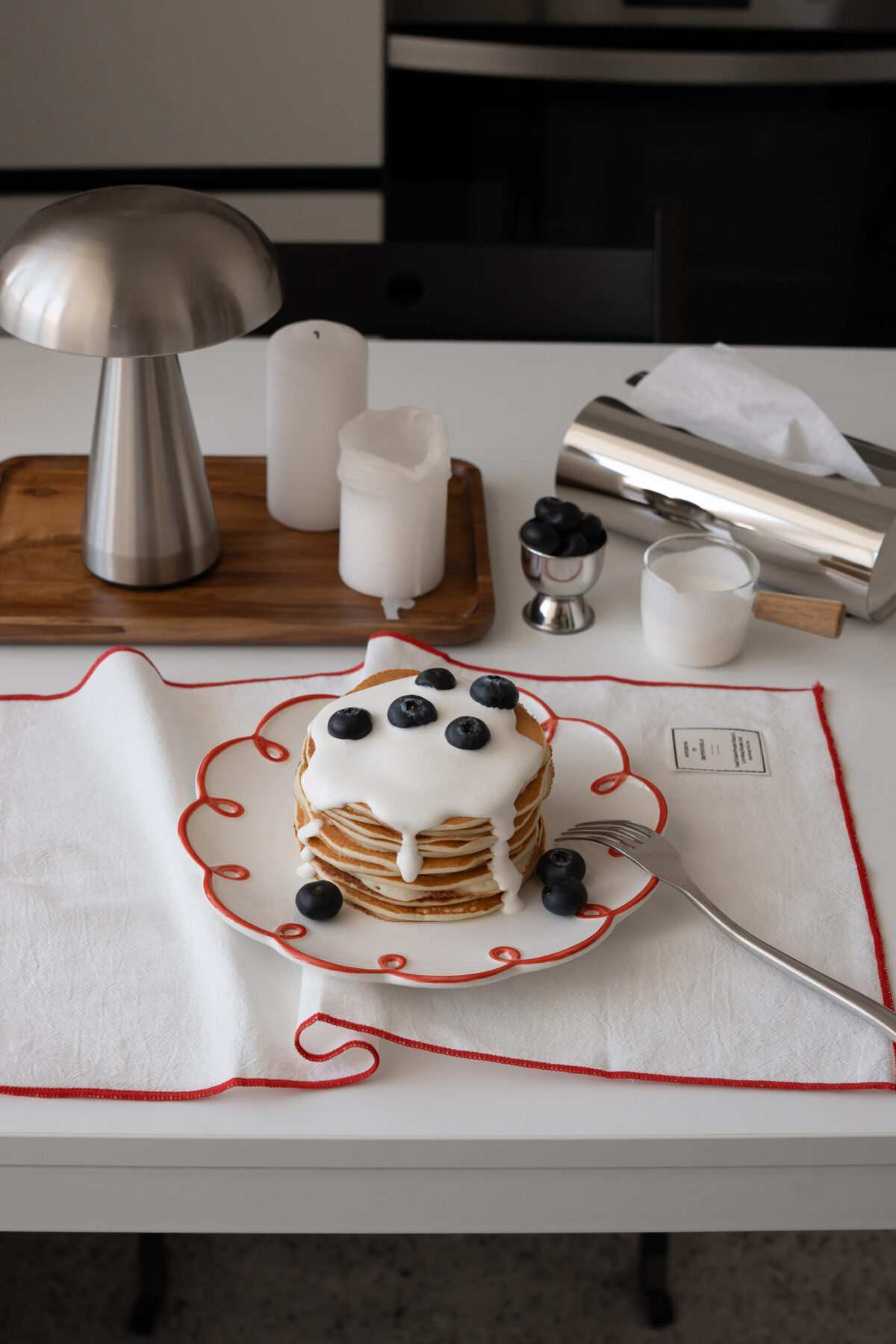 Серветка з червоним обрамленням 50х30 см - Зображення 4