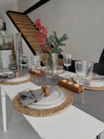 Серветка на стіл 40х40 см, Сірий - Image 2