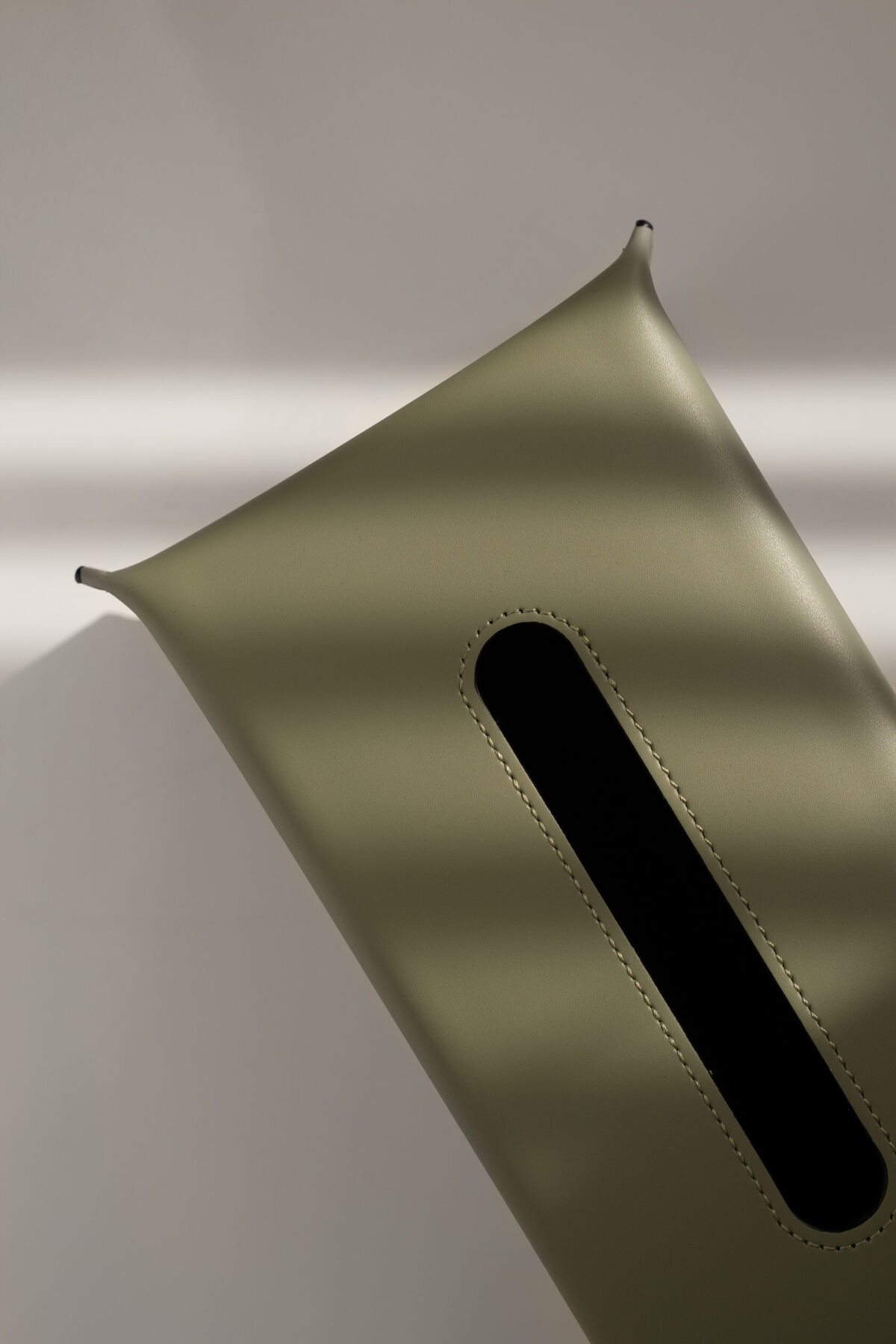 Серветниця, шкірзам, хакі - Зображення 3