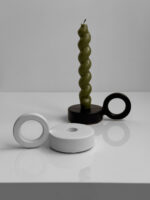 Підсвічник з ручкою, білий - Зображення 2