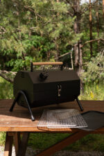 Портативний вугільний гриль, чорний