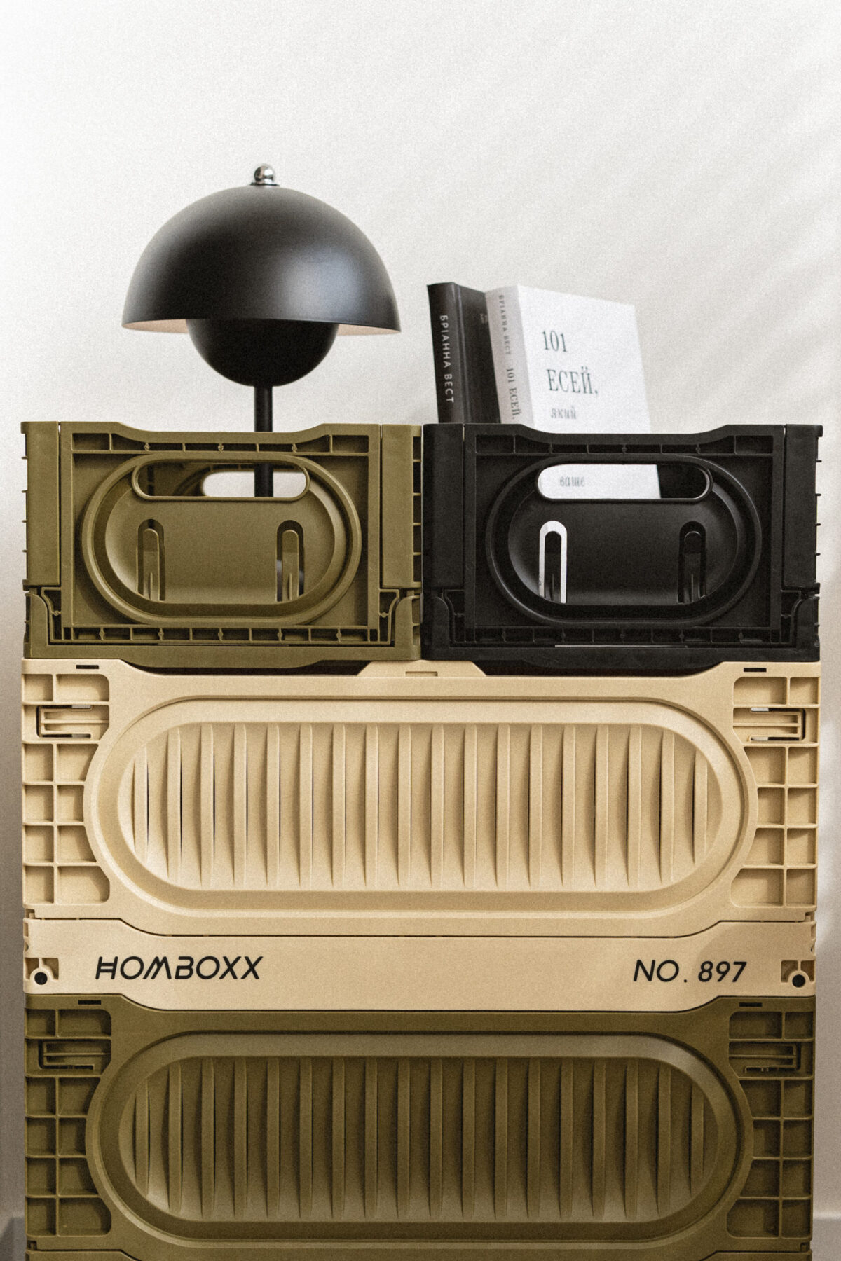 Ящик складаний 30х20х12 см, чорний - Зображення 5