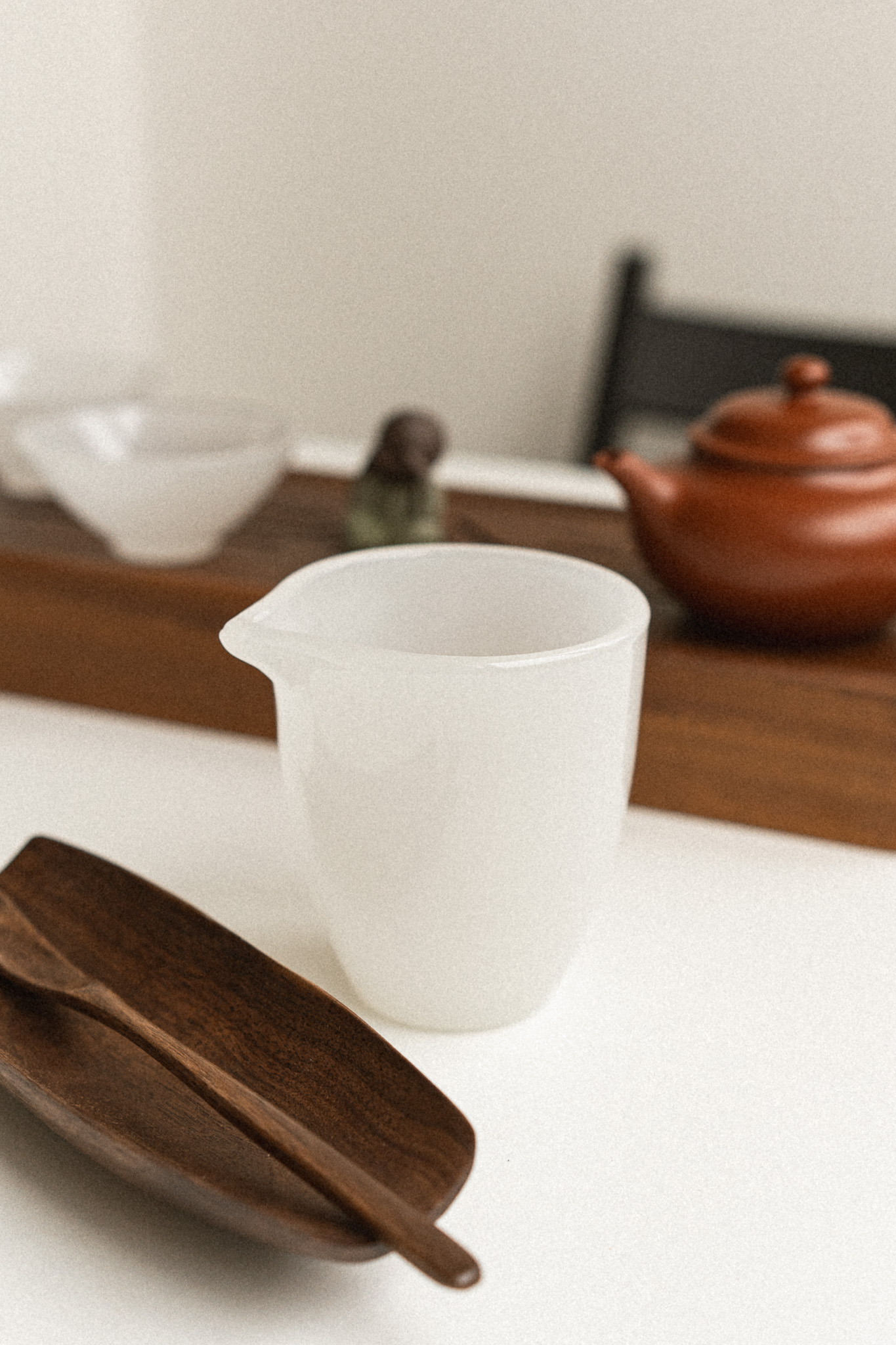 358af7e3fd6ccf3ecd62b7b8099c361e Чахай (чаша справедливості) скляна, біла 230 мл - Image 1