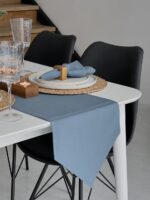 Доріжка на стіл 220 см, Пастельно-синій - Зображення 2