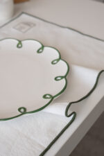 Серветка з зеленим обрамленням 50х30 см - Зображення 3