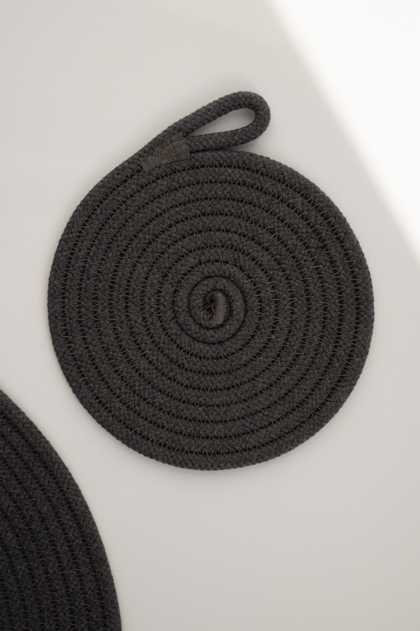 64983396 Бавовняний килимок YOW 12 см, антрацит (товщина 6.5 мм) - Зображення 1