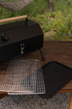 Портативний вугільний гриль, чорний - Зображення 2