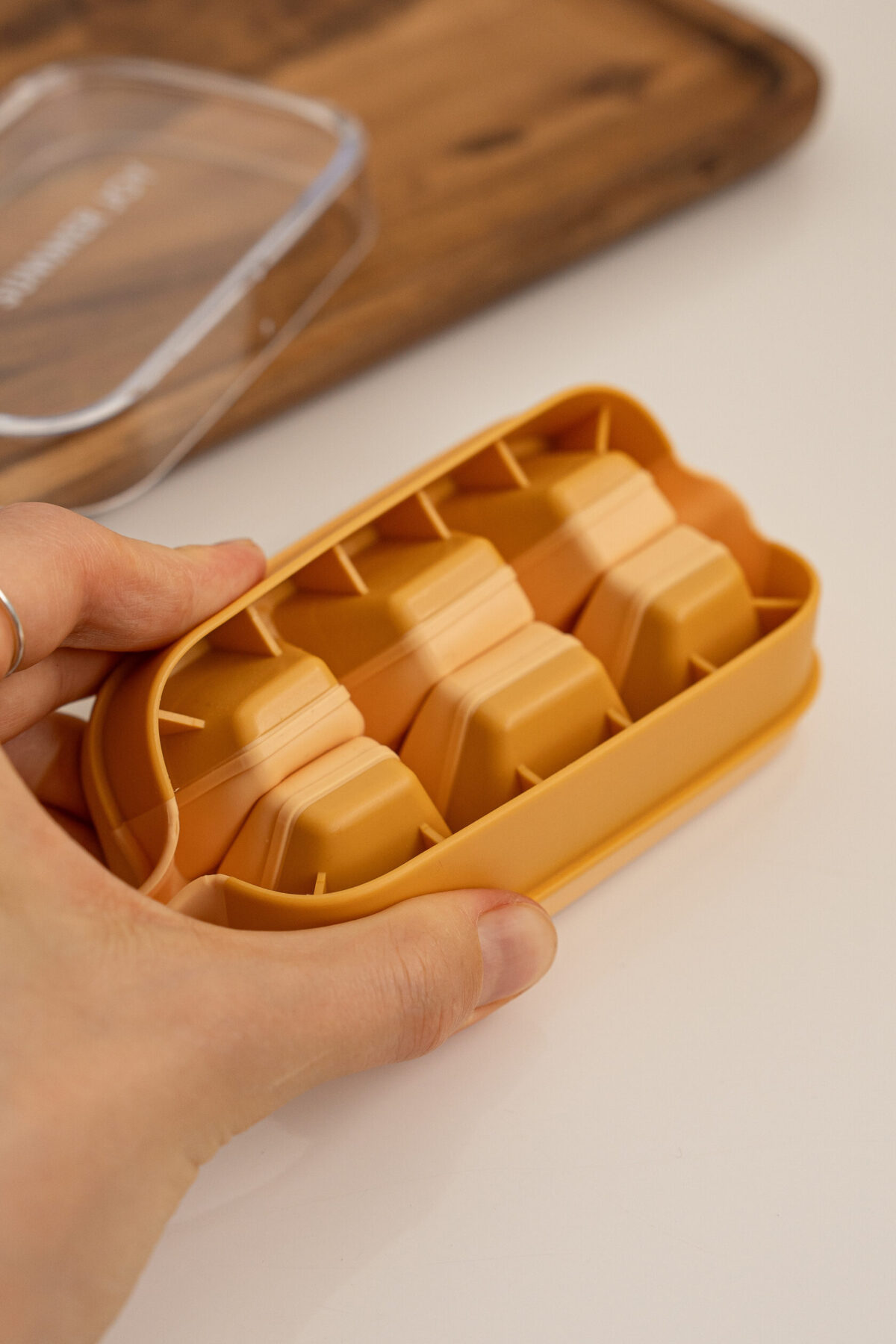 Форма для льоду, 6 кубиків, помаранчева - Зображення 3