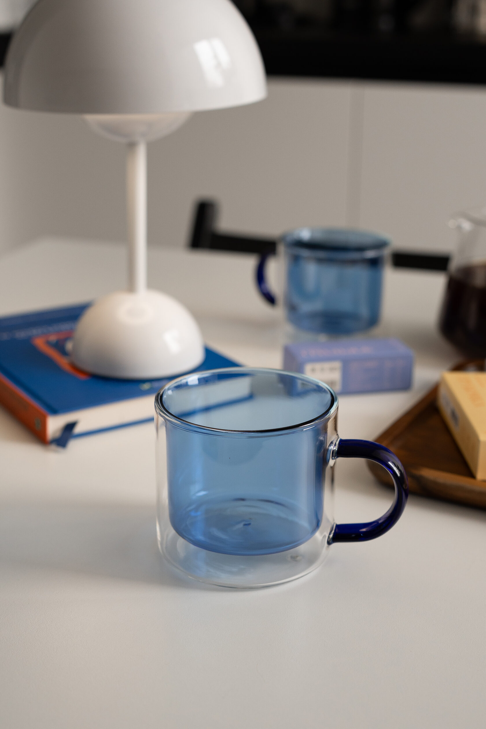 75420229 Чашка з подвійною стінкою, синя 250 мл - Зображення 1