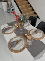 Доріжка на стіл 220 см, Сірий - Зображення 2