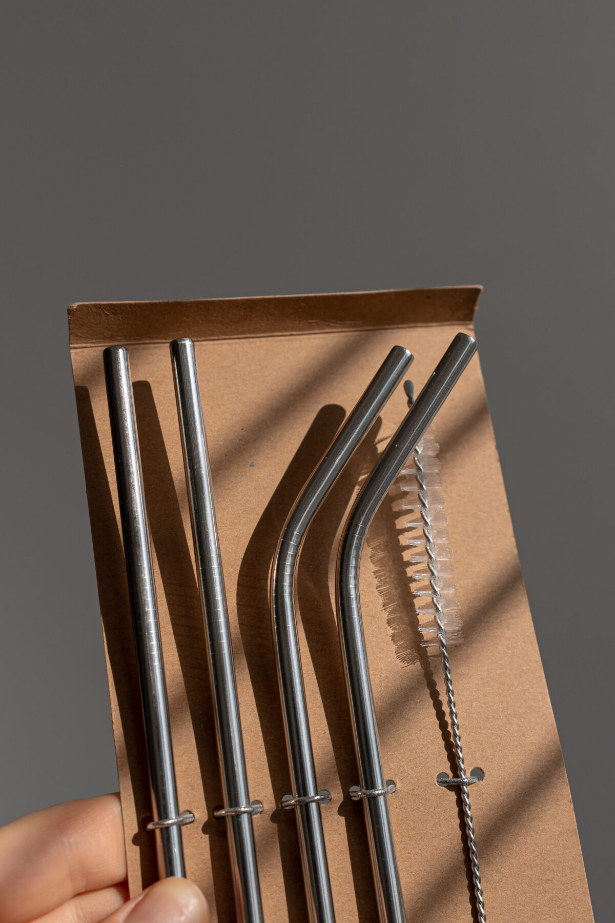 Набір соломинок з нержавіючої сталі, 4 шт + щітка - Зображення 2