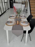 Доріжка на стіл 220 см, Сірий