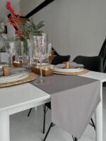 Доріжка на стіл 220 см, Сірий - Зображення 3