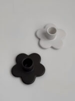 Підсвічник у формі квітки, чорний - Зображення 2