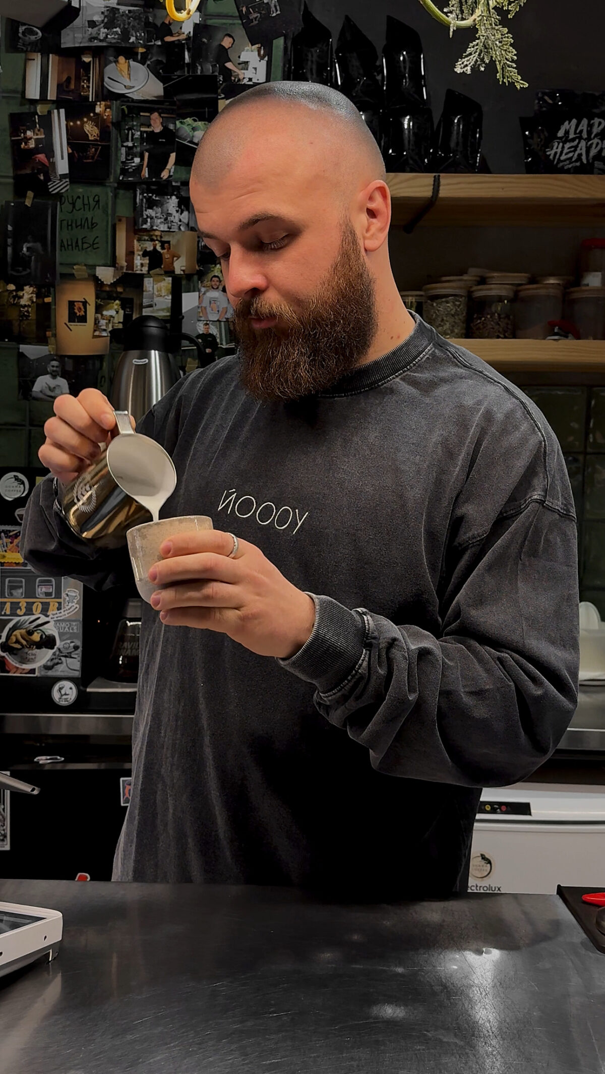 Лонгслів ЙОООУ, сірий, розмір XL - Зображення 9