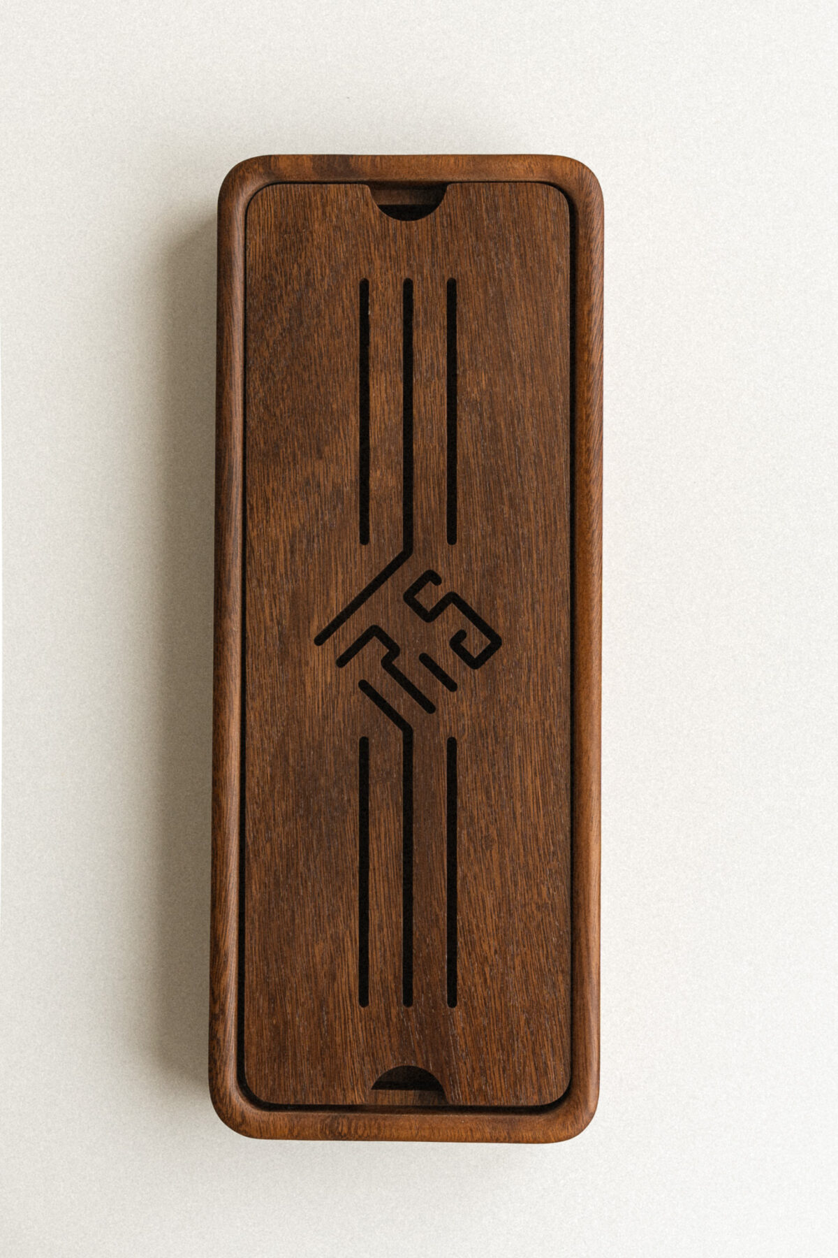 Чайний столик з волоського горіха 38х15х4.5 см - Зображення 2