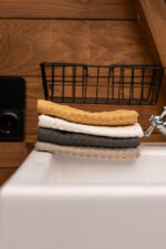 Рушник вафелька 35х35 см, молочний - Зображення 3