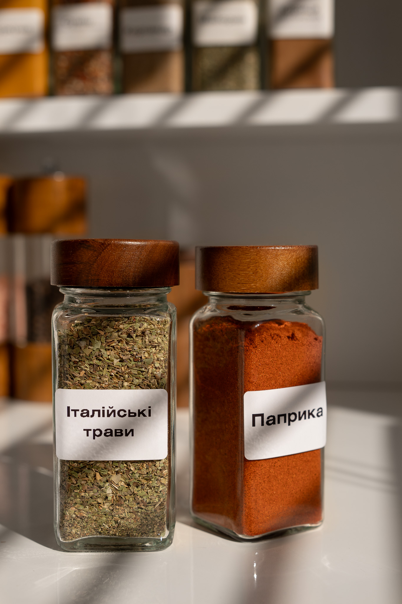 DSC03115 Баночка для спецій, деревʼяна кришка, 11 см - Зображення 1