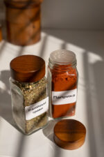 Баночка для спецій, деревʼяна кришка, 11 см - Зображення 4