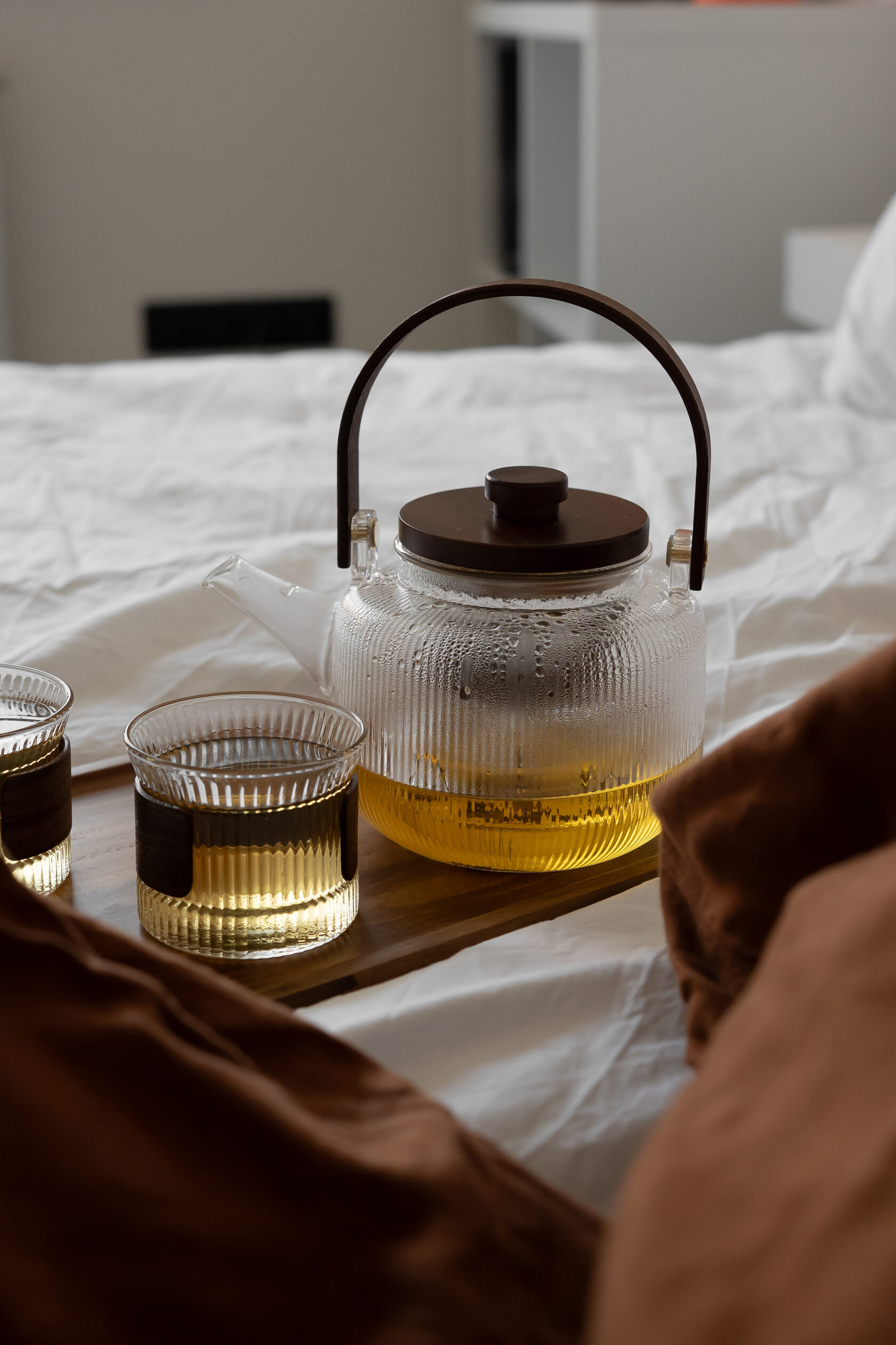 12158597 Чайник, ребристий, Timber, прозорий 1000 мл - Зображення 1