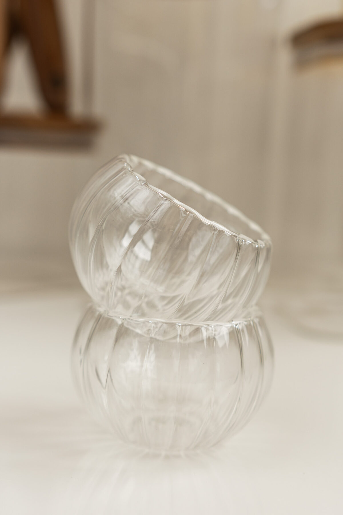 Склянка з подвійною стінкою, ребриста, 50 мл - Зображення 2