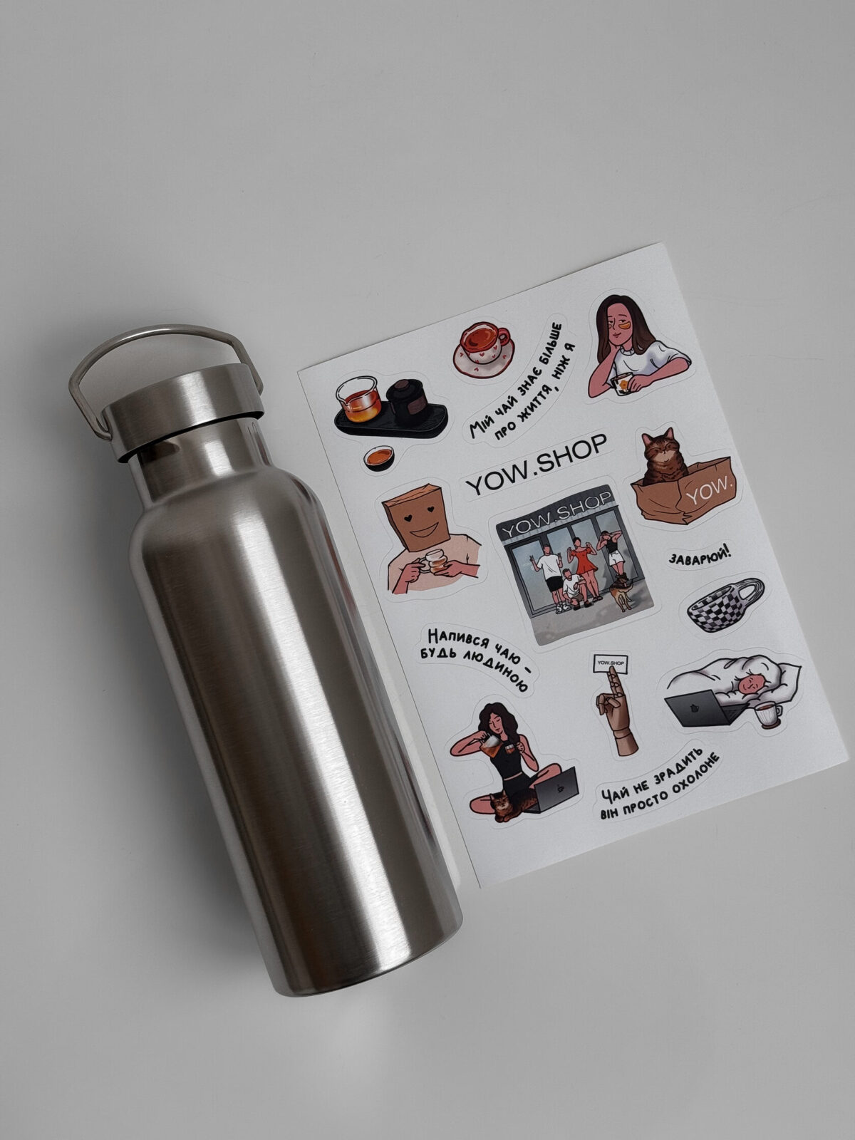 Термос YOW 500 мл + СТІКЕРПАК А5 - Зображення 4