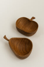 Деревʼяна піала у формі яблука - Зображення 2