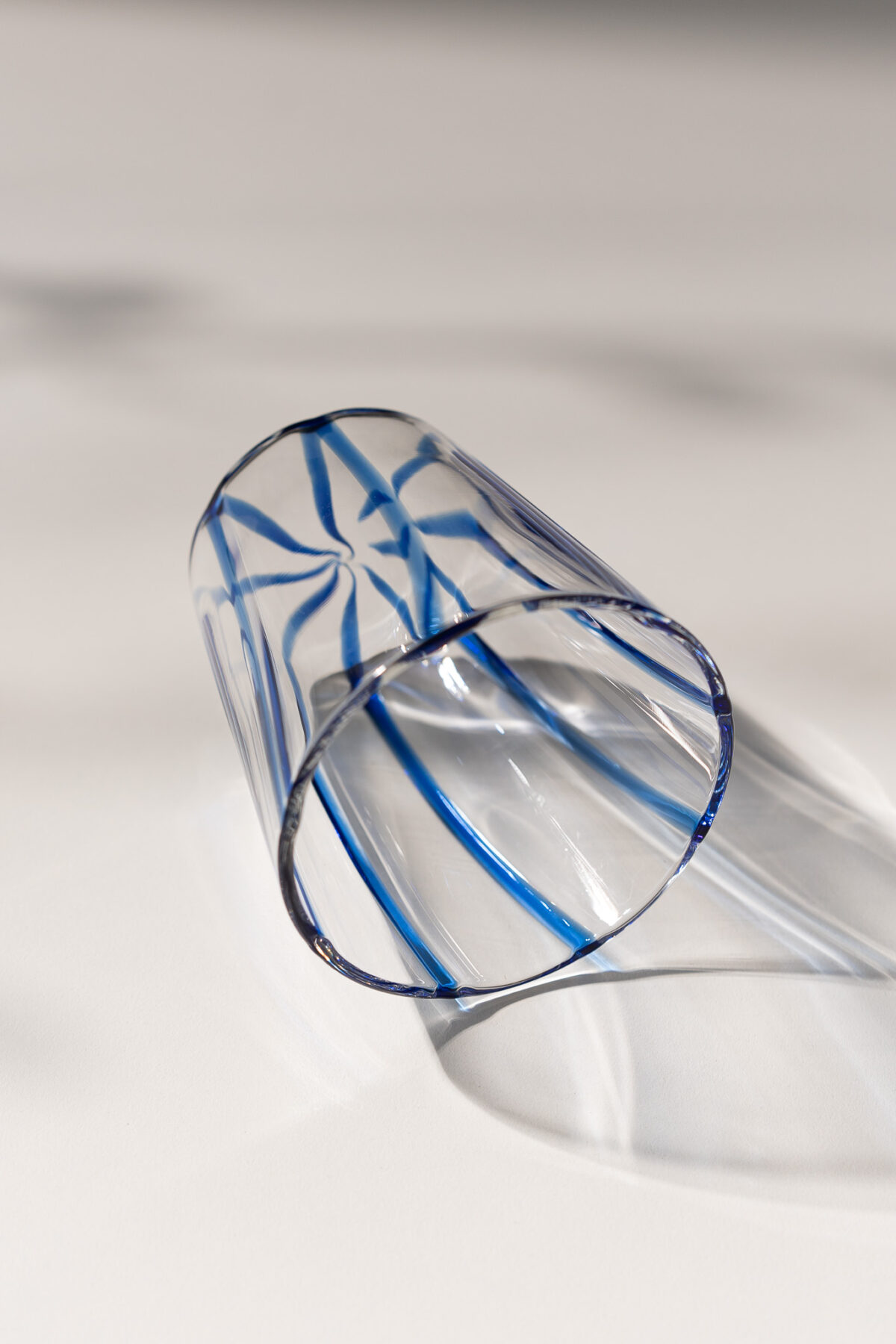 Склянка в синю смужку 300 мл - Зображення 3