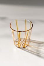 Склянка в жовту смужку 300 мл